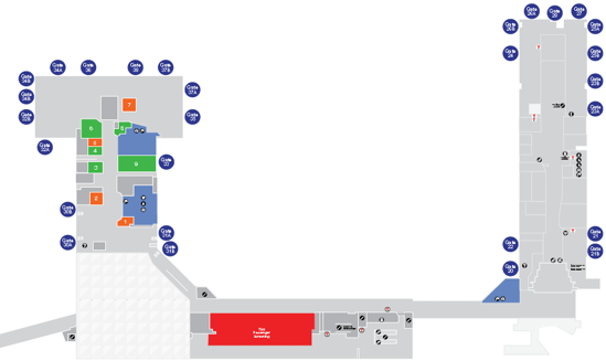 Terminal 3 map.